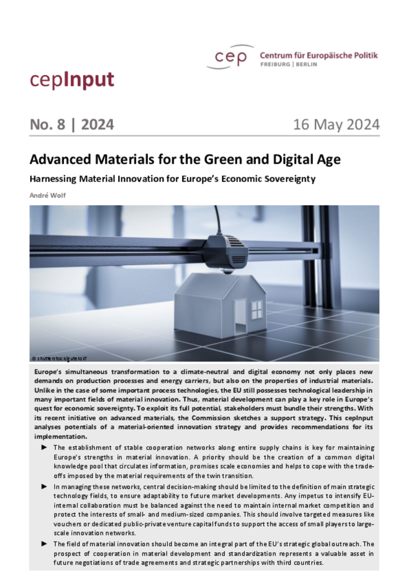 Materiali avanzati per l'era verde e digitale