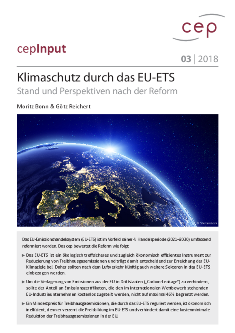 Klimaschutz durch das EU-ETS - Stand und Perspektiven nach der Reform