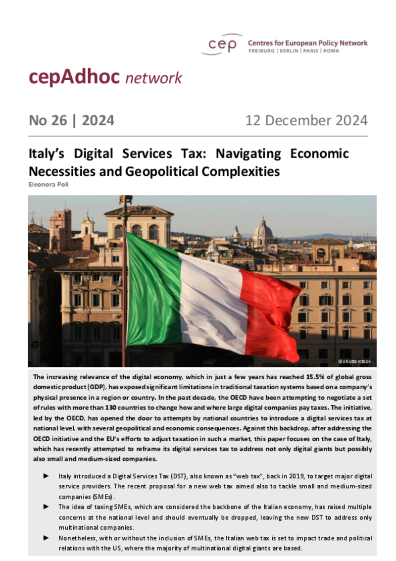 Italy’s Digital Services Tax