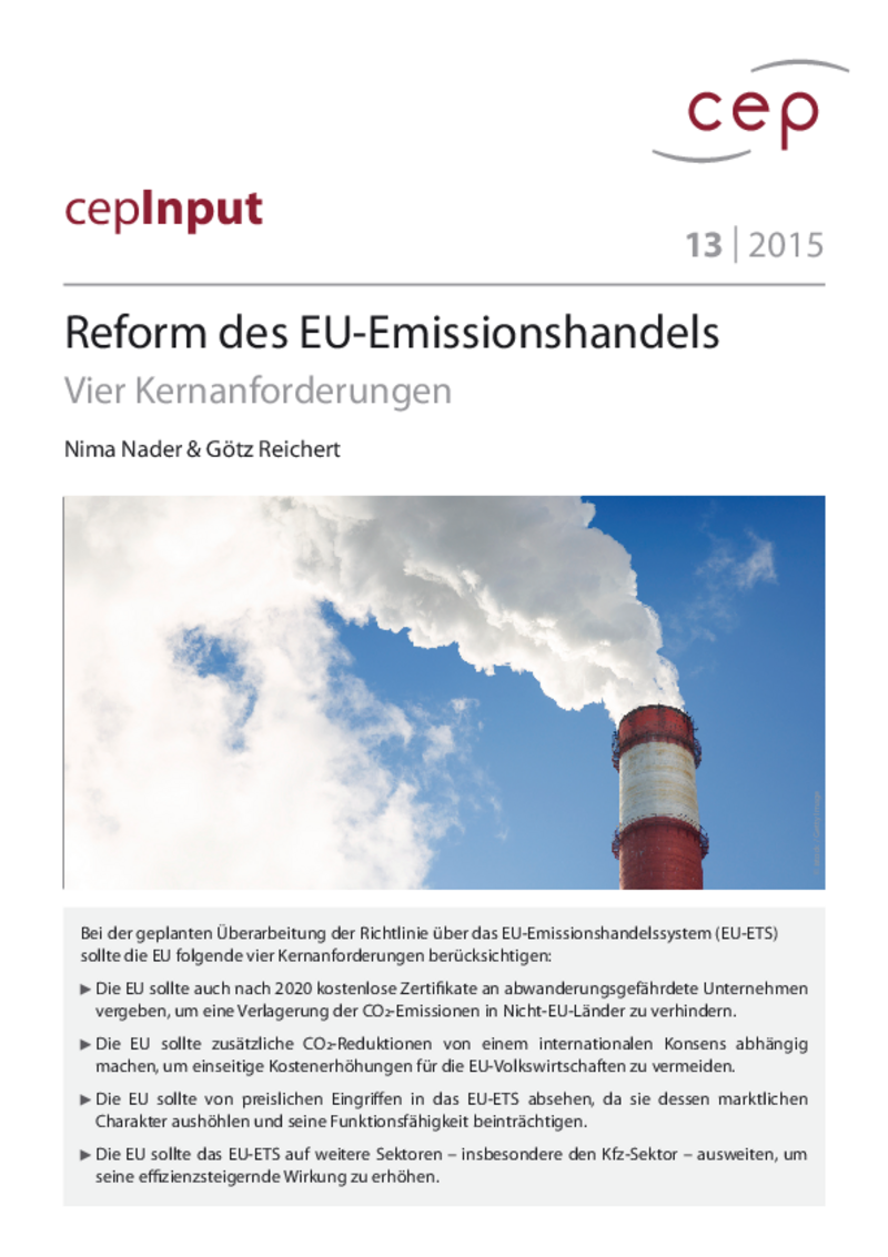 Reform des Emissionshandels