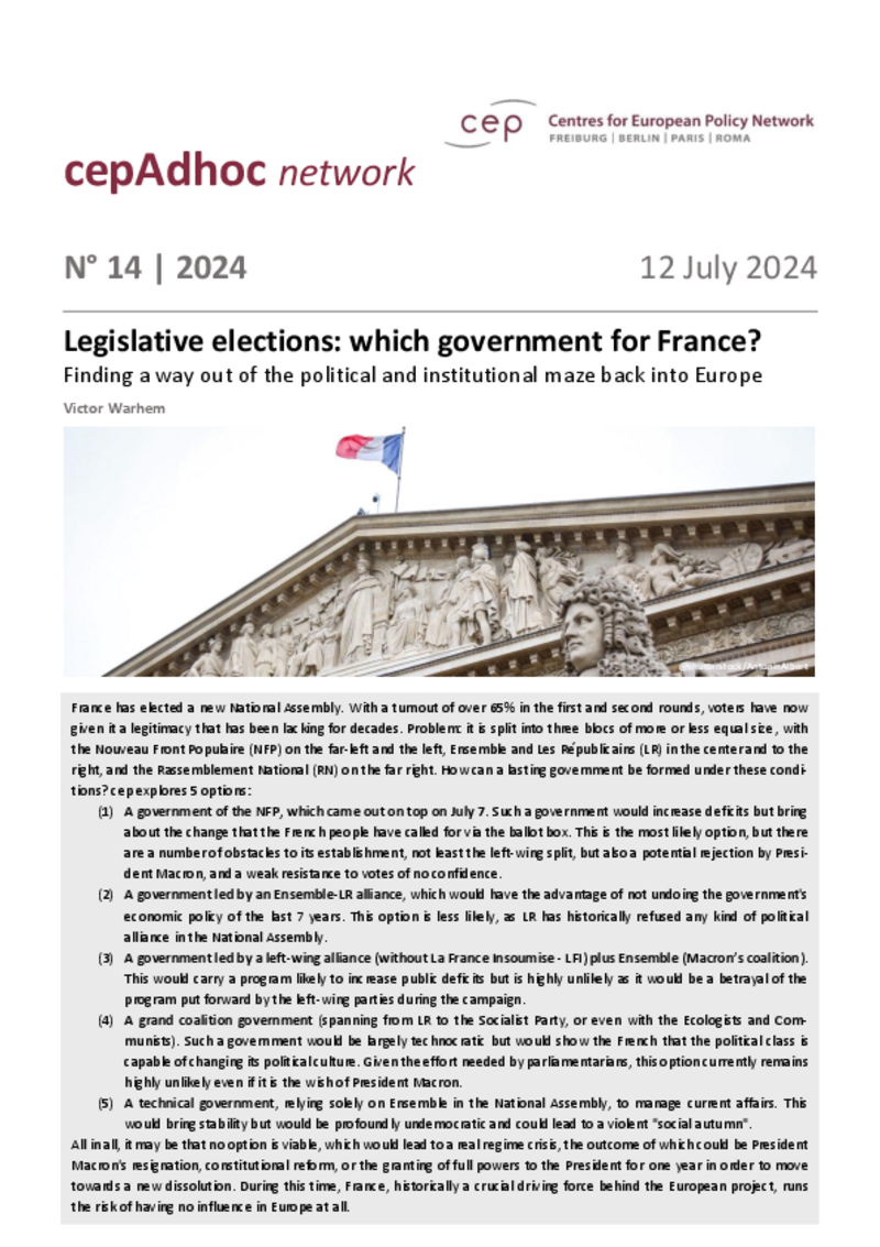 Legislative Elections: Which Government for France?