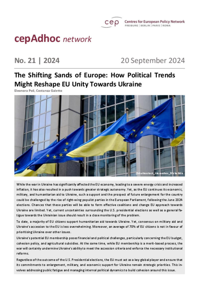 The Shifting Sands of Europe: How Political Trends Might Reshape EU Unity Towards Ukraine