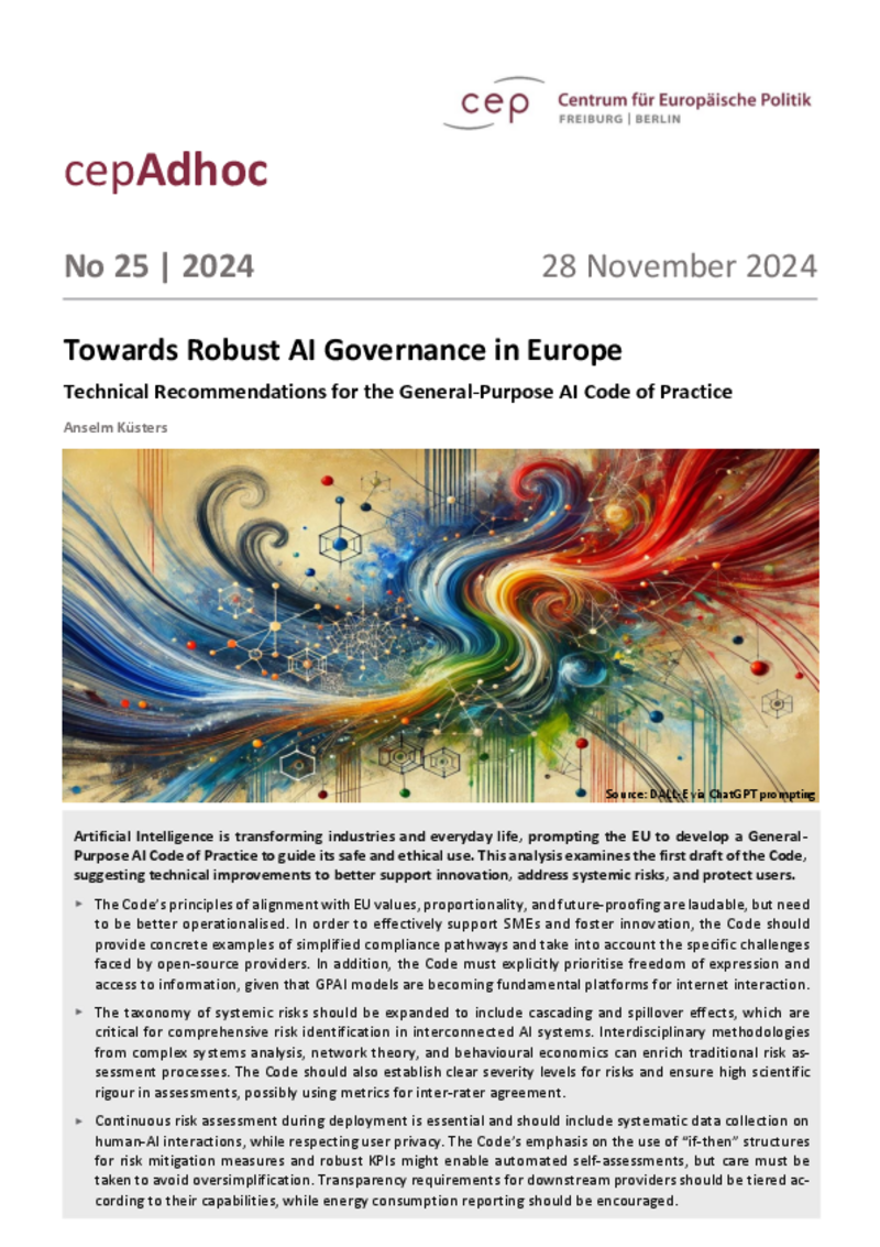 Towards Robust AI Governance in Europe