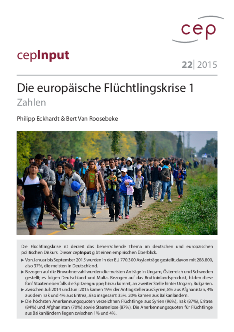 Die europäische Flüchtlingskrise Teil 1