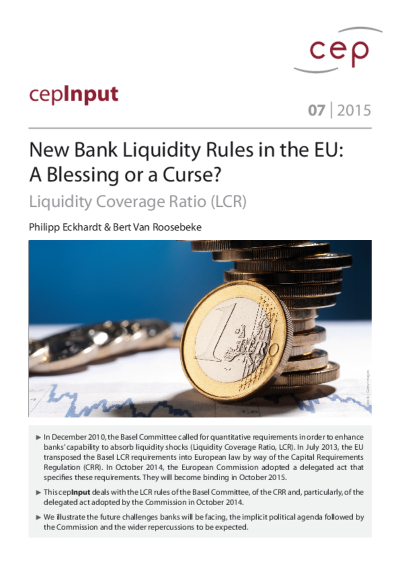 Basel III: Liquiditätsquote für Banken (engl.)
