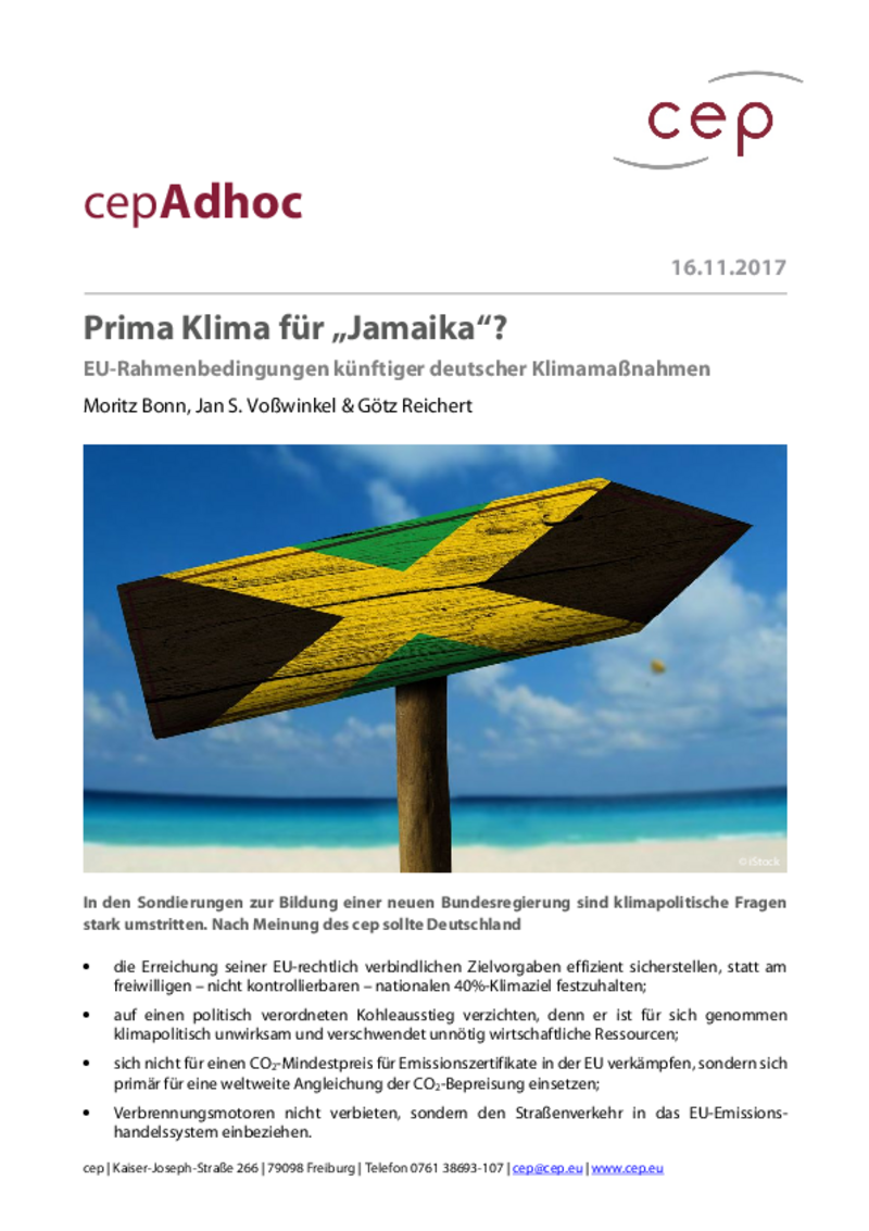 Prima Klima für „Jamaika“?