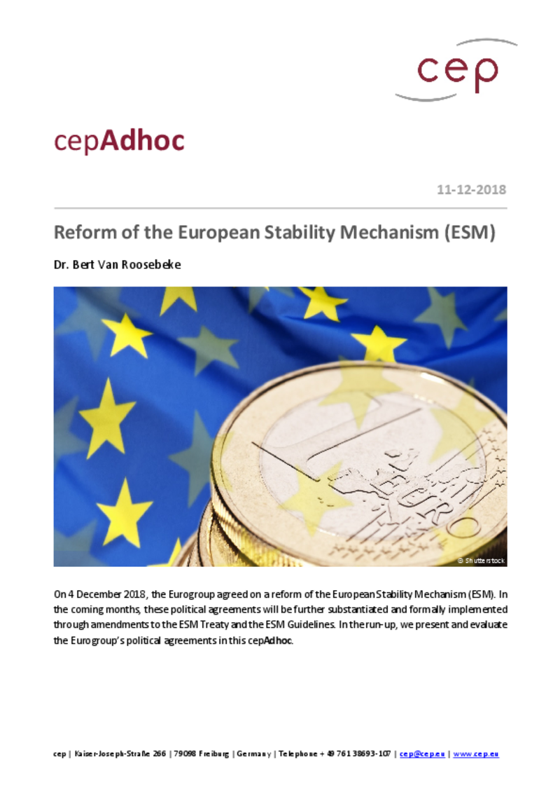 Reform of the European Stability Mechanism (ESM)