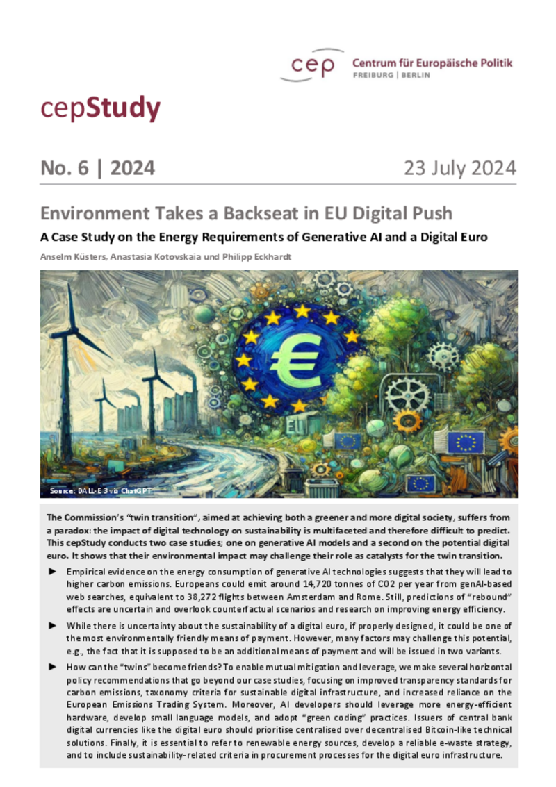 Environment Takes a Backseat in EU Digital Push